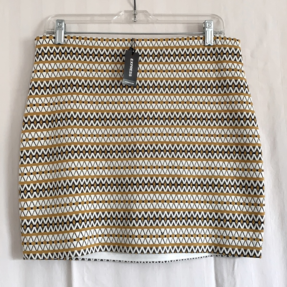 Knit mini skirt